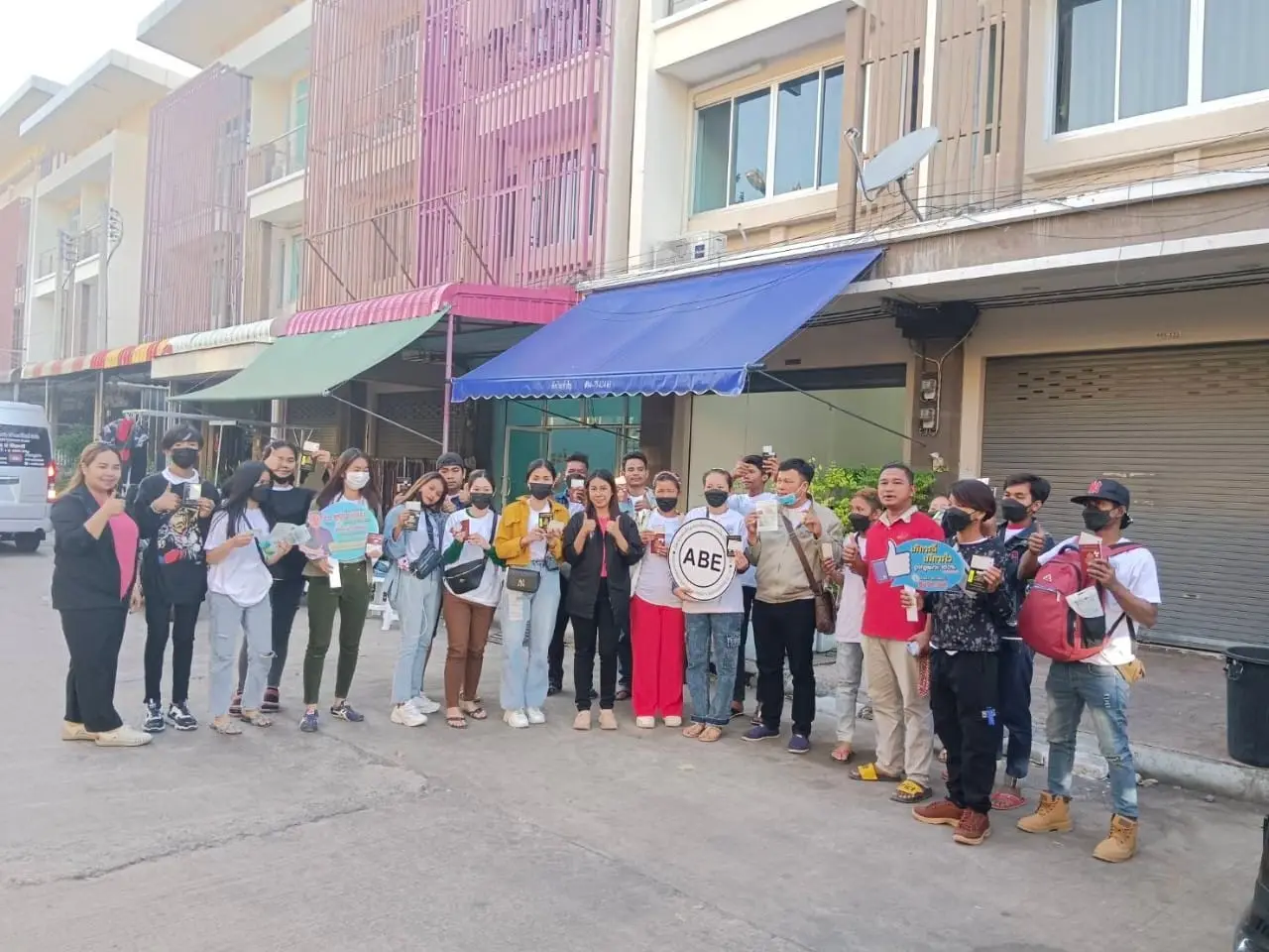Accompanying Cambodian MOU workers for visa stamps
